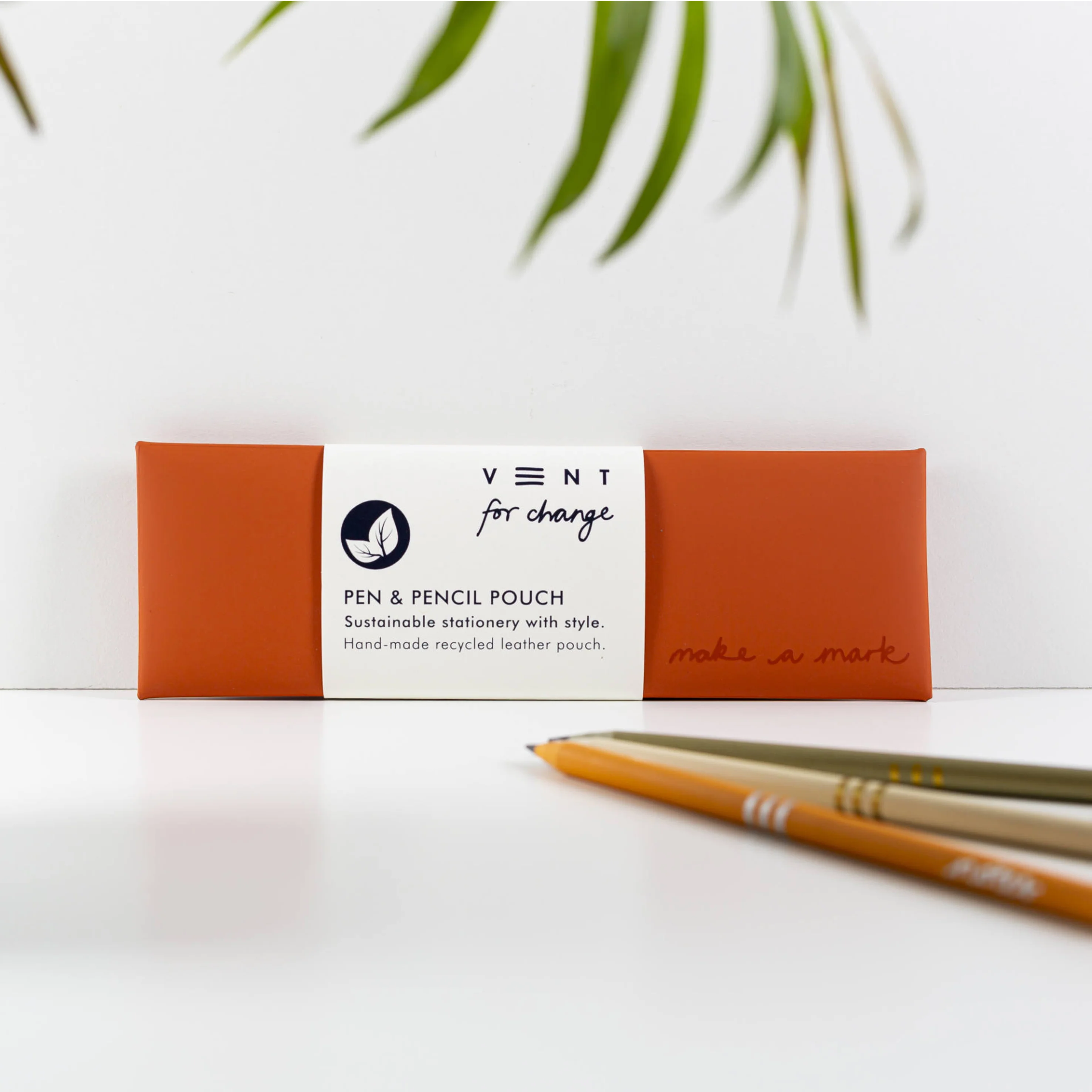 Vent for Change Recycled leather pen pouch - available in 5 colours - Image 3