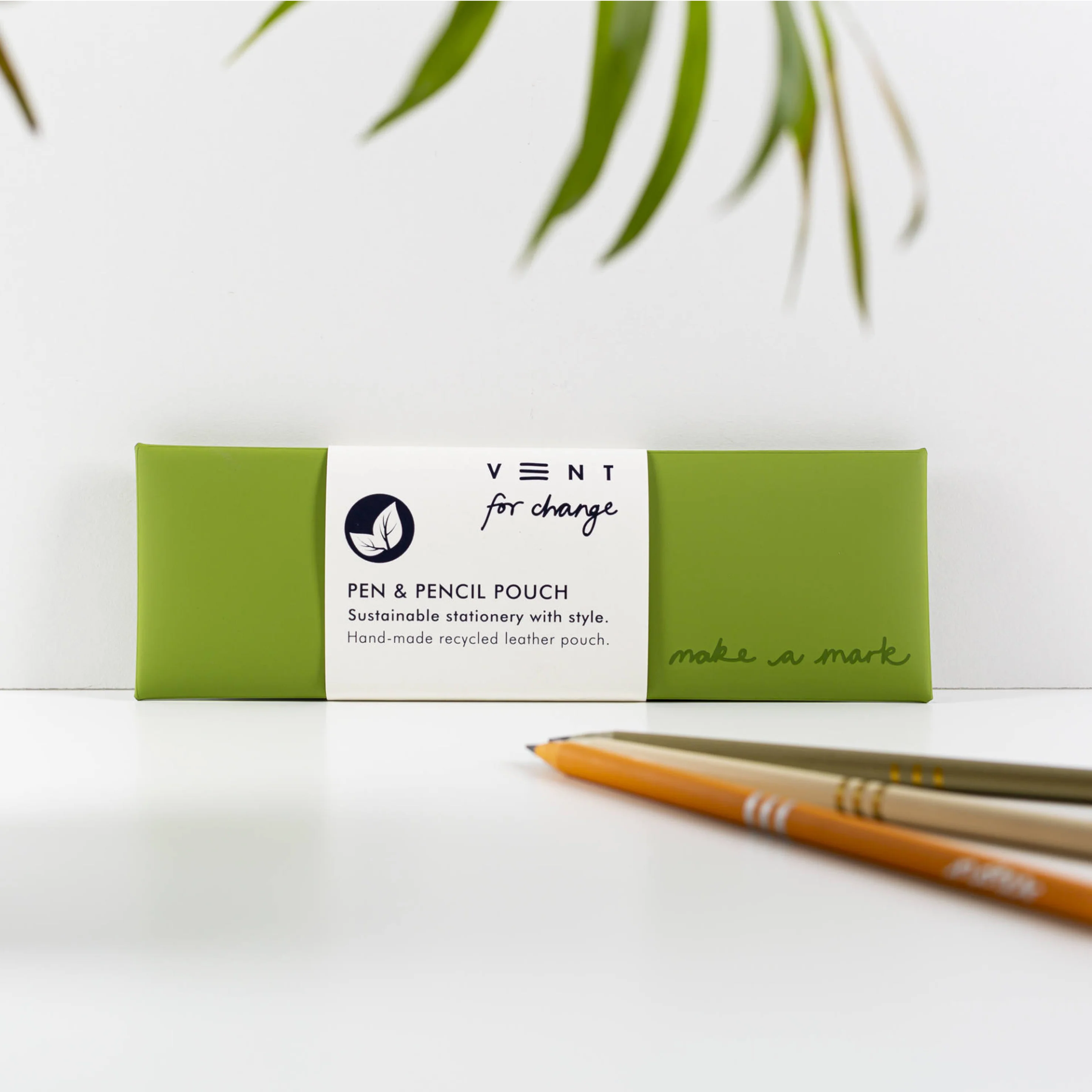 Vent for Change Recycled leather pen pouch - available in 5 colours - Image 4